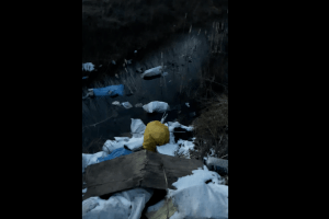 Звозять тракторами: берег Стиру з боку Рованців потопає у смітті (Відео)