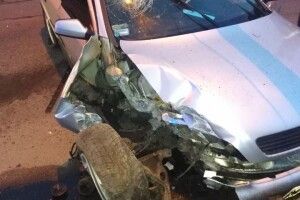 В Луцьку п’яний за кермом врізався у стовп