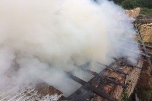 В селі на Рівненщині горіло господарство