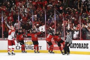 У матчі-відкритті Молодіжного чемпіонату світу з хокею канадійці познущалися з данців