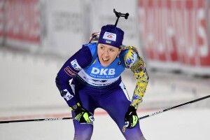 У мас-старті в Антгольці українська біатлоністка Юлія Джима фінішувала третьою – щоправда, з кінця