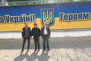  У Горохові Пагорб Слави оформили синьо-жовтими кольорами (Фото)
