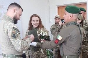 У Луцьку побрались воїн Інтернаціонального легіону Лукас та волинянка Марія