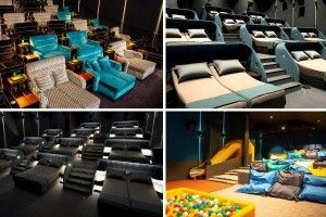 У кінотеатрі Швейцарії замість крісел в кінозалі поставили двоспальні ліжка