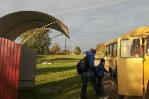 У Новосілках – нова зупинка громадського транспорту
