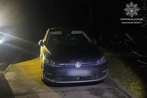 У Луцьку п'яний водій застряг у кущах