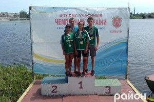Троє веслувальників Шацької ДЮСШ завоювали титул чемпіонів України