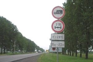 Від сьогодні на Волині вводиться сезонне обмеженя руху на дорогах