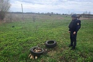 У селі біля Луцька місцеві мешканці намагалися спалити боєприпас, що не здетонував