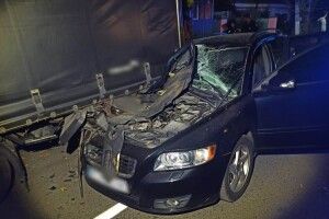 Є потерпілі: на Волині нетверезий водій автомобіля Volvo врізався у припарковану вантажівку