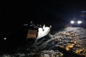 На Волині маршрутка з 18 пасажирами «лягла» на дах