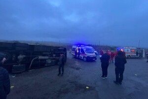 На Львівщині перекинувся рейсовий автобус