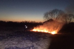 На Волині горить торфовище