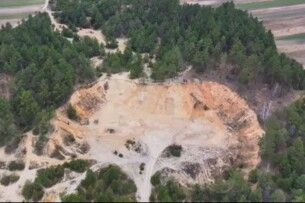 На Волині виявили незаконний піщаний кар'єр (Відео)