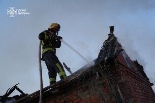 На Волині через цигарку палала будівля (Фото)