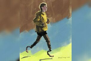 12-річна українка  на протезах пробігла 5 км  на Бостонському марафоні