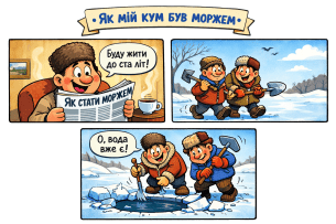 Газетний комікс з Волині: «Як мій кум був моржем»