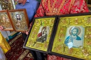 Вісім ікон зі зруйнованого на Запоріжжі храму зберігатимуть на Волині