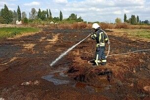 У Луцькому районі рятувальники ліквідували пожежу торфу