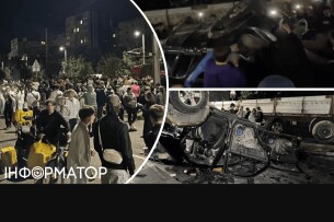 У Львові натовп людей перевернув службове авто ТЦК