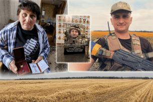 «Мій син загинув, захищаючи вас…»: на Волині у матері Героя вкрали солому з поля