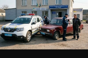 На Волині зловмисник двічі умисно врізався в авто поліцейських