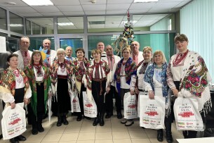 У газеті «Волинь» звучав всесвітньо відомий «Щедрик» у виконанні легендарного хору «Посвіт» (Відео)