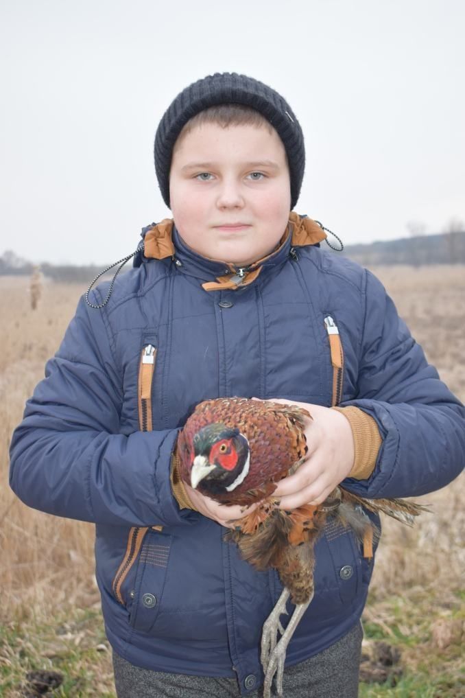 Четвертокласник Богдан Дохнюк готувався до зустрічі з фазанами