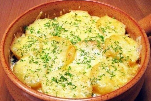 Картопляно-грибна запіканка