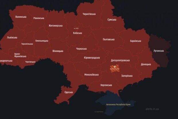 В Україні оголосили масштабну повітряну тривогу через зліт російських МіГ-31К  