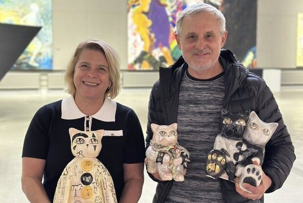 Музей Корсаків у Луцьку отримав у подарунок котяче «тріо»