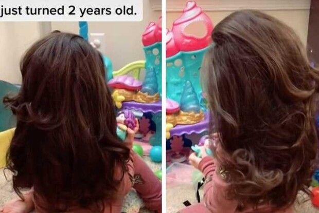 «Мама любить тебе, забирай все, дівчинко»: 2-річна дитина вразила світ своїм волоссям (Фото)