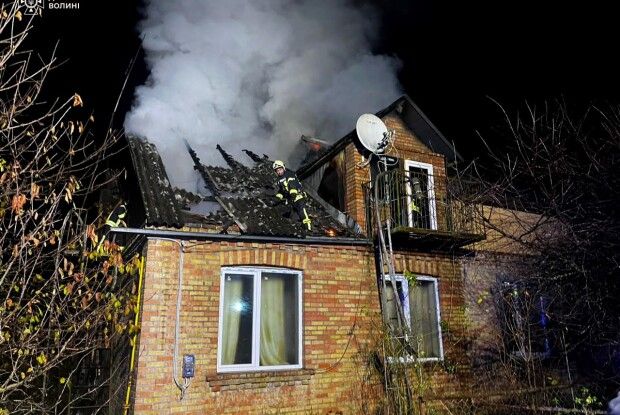 На Волині горів житловий будинок