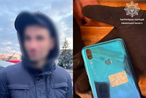 На Рівненщині патрульні затримали крадія по гарячих слідах