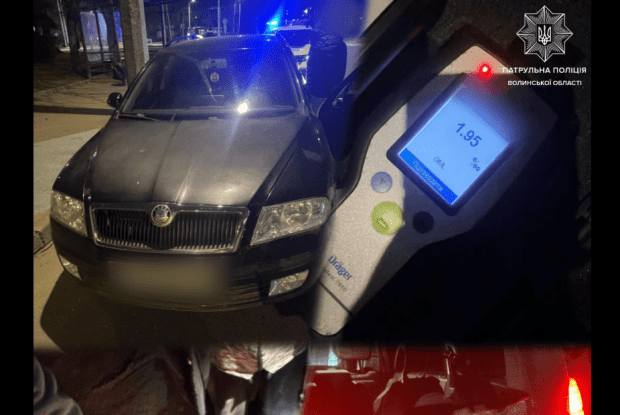 В обласному центрі Волині водій ледь не накоїв біди