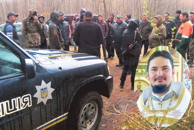 Жителі Седлища на чолі зі священником протестують проти вирубки сосен