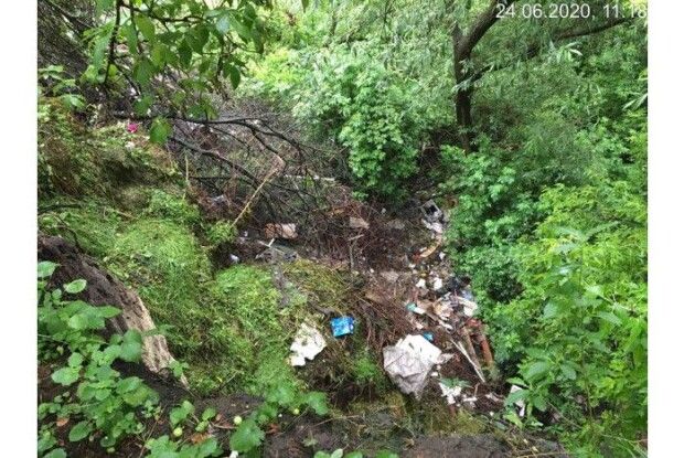 Смердюче стихійне звалище виявили біля річки Стир у Луцьку