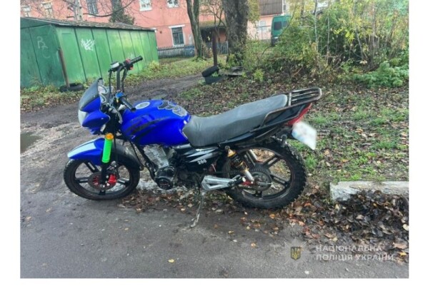 На Волині 16-річний юнак украв мотоцикл