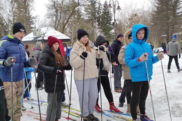 На Волині учнівська та студентська молодь змагалась на лижах (Фото)