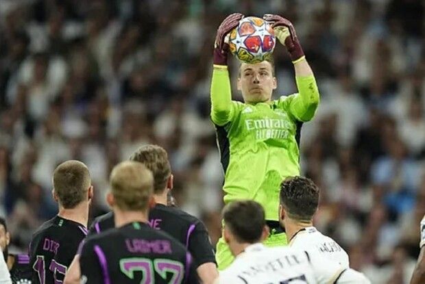 Що сказав Лунін про матч із  «Баварією», в якому його «Реал» програвав ще за 2 хвилини до кінця (Відео)