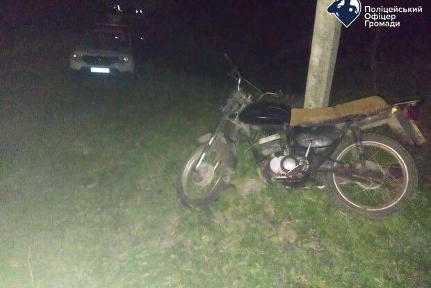 На Волині спіймали п'яного неповнолітнього мотоцикліста 