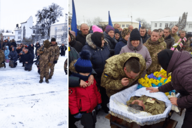 Під військовий салют на Рівненщині попрощалися з 38-річним розвідником, який поліг на Донеччині