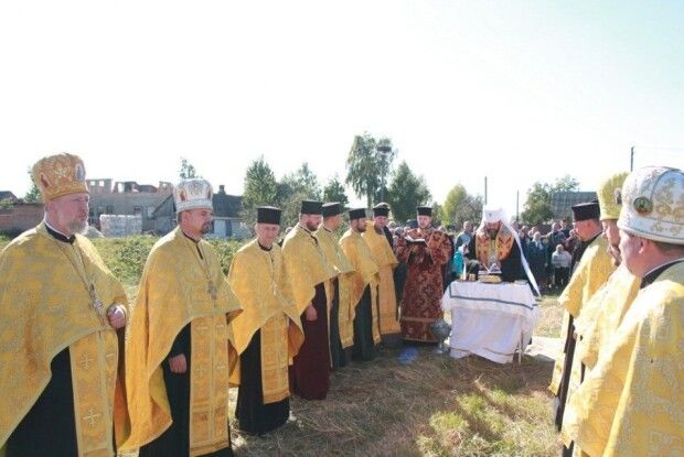 У Голишеві взялися споруджувати храм Святителя Миколая Чудотворця (фото)