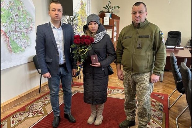 Дружині полеглого Героя з Волині вручили його посмертну нагороду