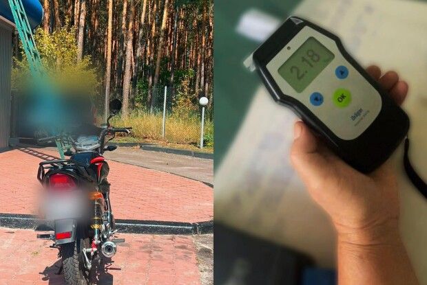 На Волині п’яний мотоцикліст без шолома влаштував небезпечну поїздку