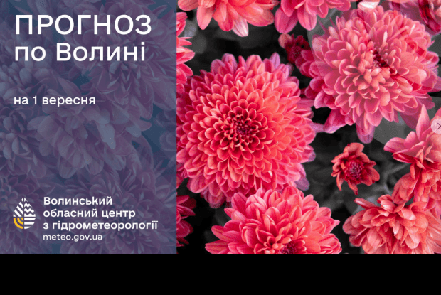 Якою буде погода на Волині у перший тиждень осені
