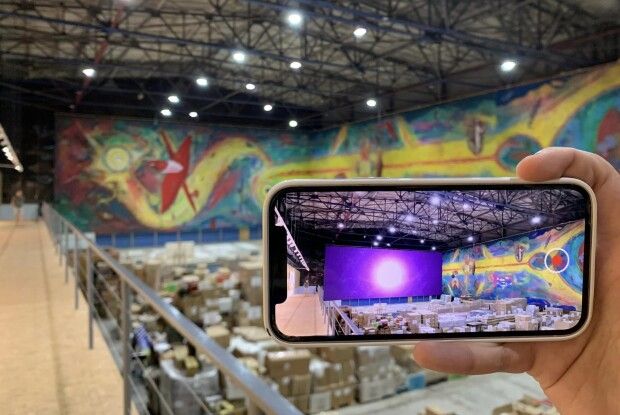 Атмосфера «Великого вибуху»: у Луцьку ожила найбільша картина у світі 