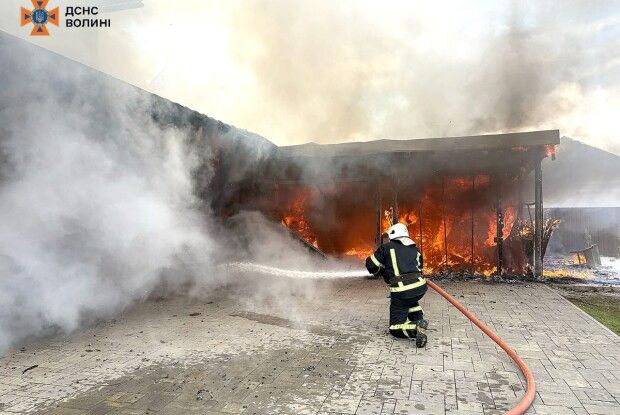 На Волині спалахнув житловий будинок