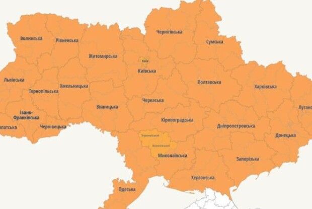 По всій Україні повітряна тривога тривала 15-20 хвилин