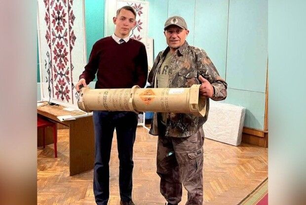 «Жива» історія: у волинському музеї показують боєприпас до американської гаубиці з фронту (Фото)